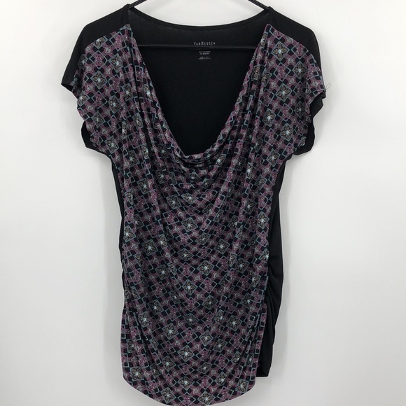 Van Heiden Ruched Blouse Size L - Picture 2 of 10